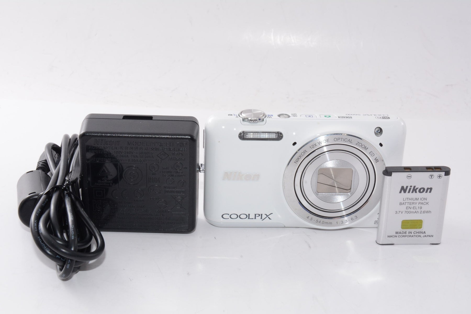 【外観並級】Nikon クールピクス S6600WH ナチュラルホワイト