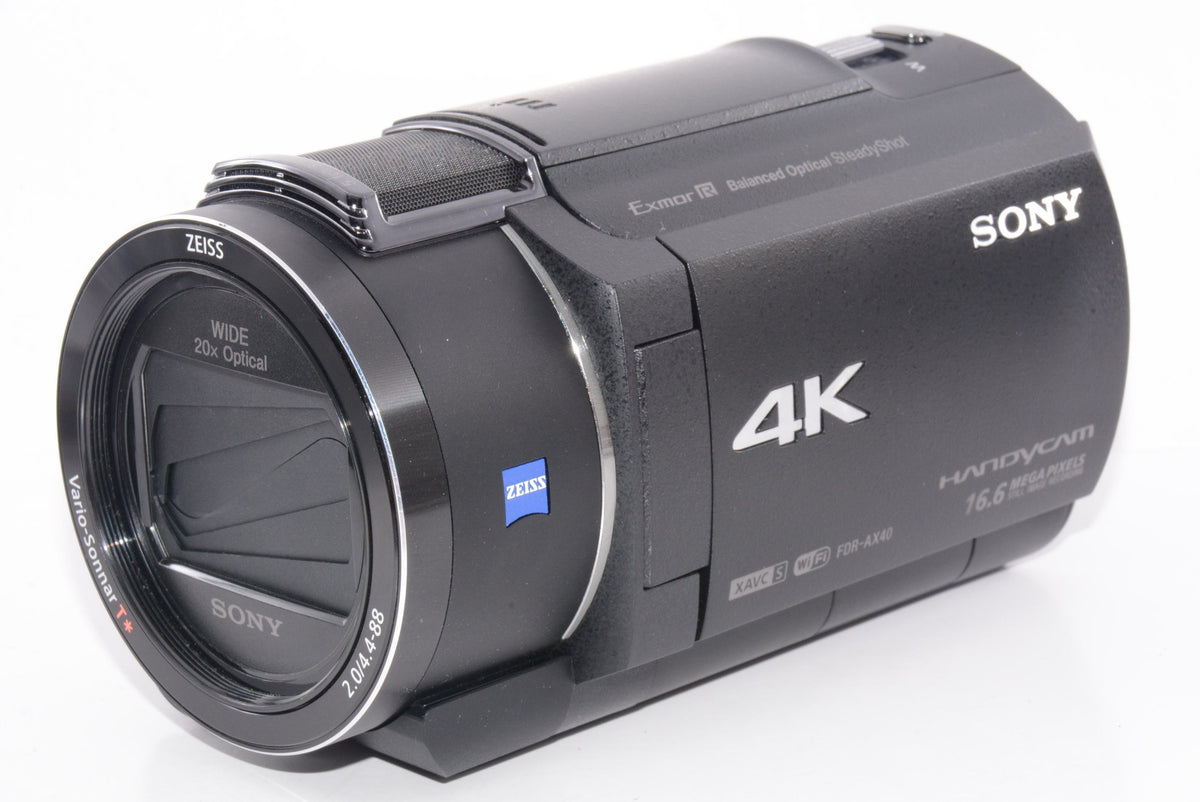 【外観特上級】ソニー SONY ビデオカメラ FDR-AX40 4K 64GB ブラック Handycam
