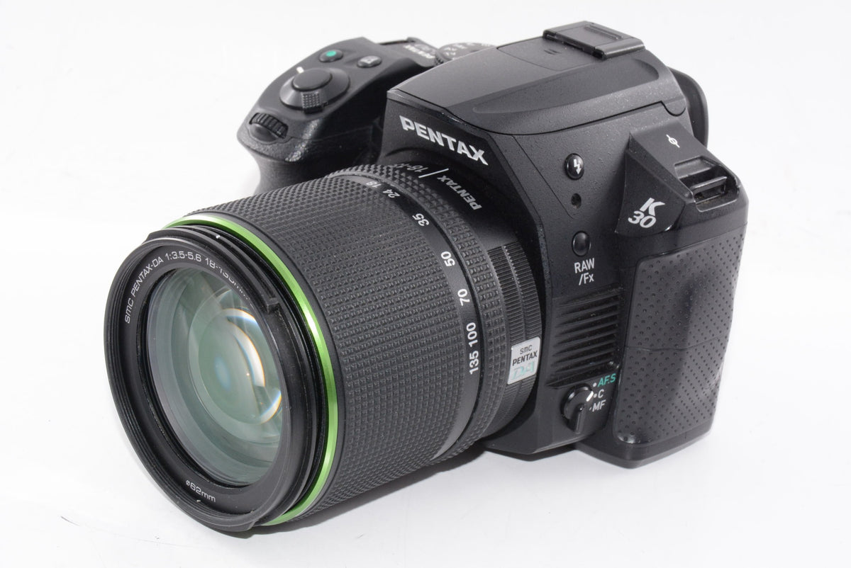 【外観特上級】PENTAX デジタル一眼レフカメラ K-30 レンズキット [DA18-135mmWR] ブラック K-30LK18-135 BK 15637