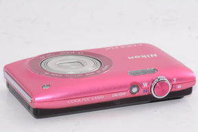 【外観特上級】Nikon デジタルカメラ COOLPIX (クールピクス) S3300 ストロベリーピンク S3300PK