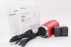 【外観並級】ソニー ビデオカメラ Handycam HDR-CX680 レッド