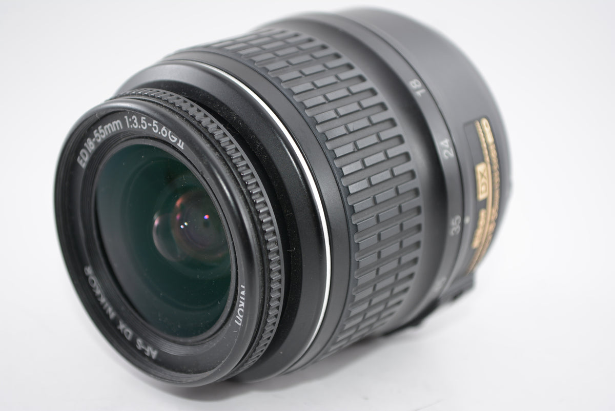 【外観特上級】Nikon 標準ズームレンズ AF-S DX Zoom Nikkor ED 18-55mm f/3.5-5.6 G II  ブラック