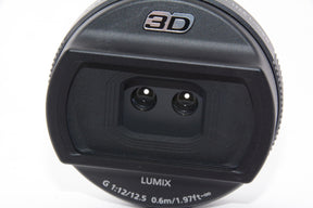 【外観特上級】パナソニック 単焦点 3Dレンズ マイクロフォーサーズ用 ルミックス G 12.5mm/F12 H-FT012