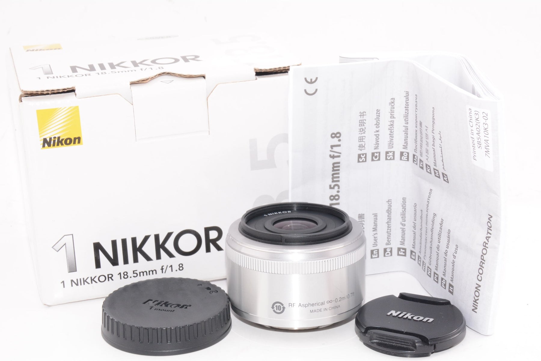 【外観特上級】Nikon 単焦点レンズ 1 NIKKOR 18.5mm f/1.8 シルバー ニコンCXフォーマット専用