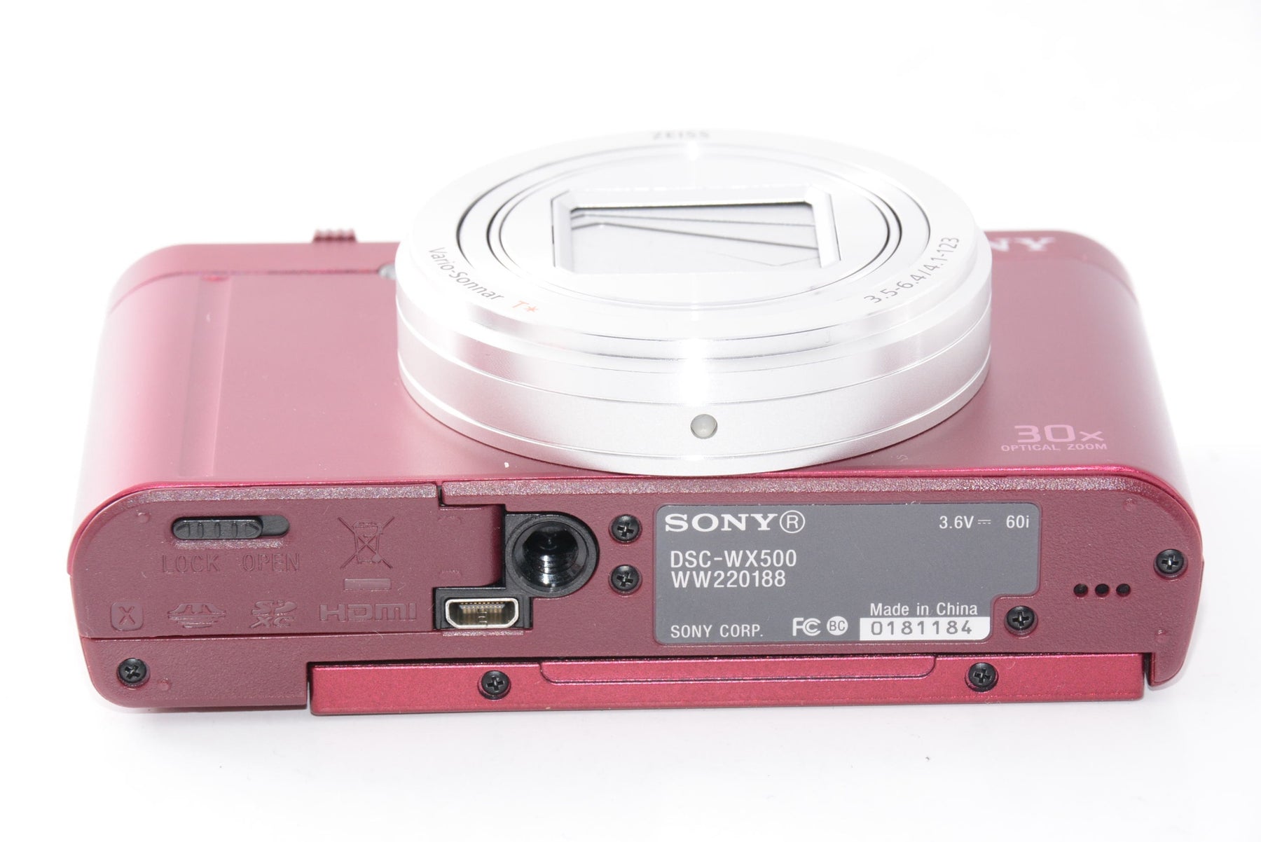 【外観特上級】SONY デジタルカメラ DSC-WX500 レッド Cyber-shot