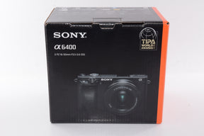 【未使用品】ソニー ミラーレス一眼 α6400 パワーズームレンズキット E PZ 16-50mm F3.5-5.6 OSS ブラック ILCE-6400L B