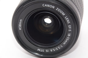 【外観特上級】Canon 標準ズームレンズ EF-S18-55mm F3.5-5.6 IS STM