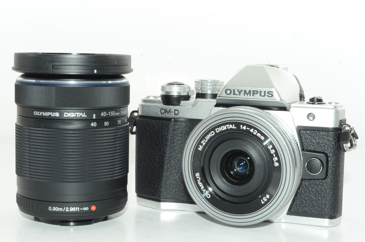 【外観特上級】OLYMPUS ミラーレス一眼 OM-D E-M10 MarkII EZダブルズームキット シルバー