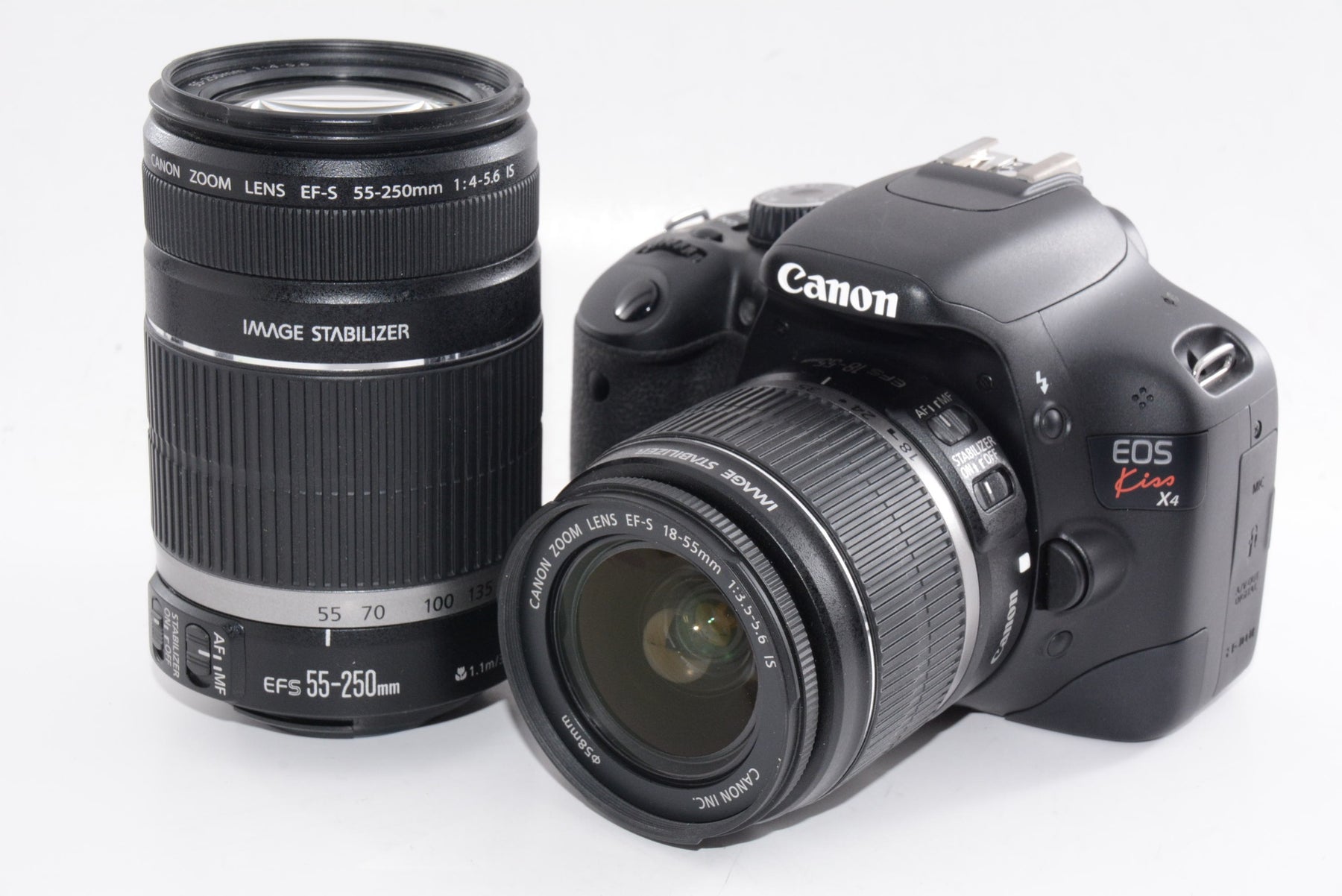【外観特上級】Canon デジタル一眼レフカメラ EOS Kiss X4 ダブルズームキット