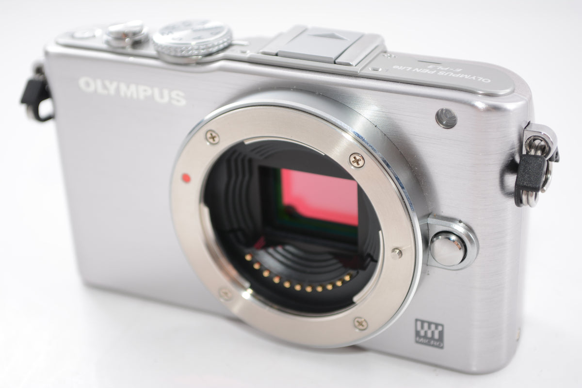 【外観並級】OLYMPUS ミラーレス一眼 PEN Lite E-PL3 ボディ シルバー