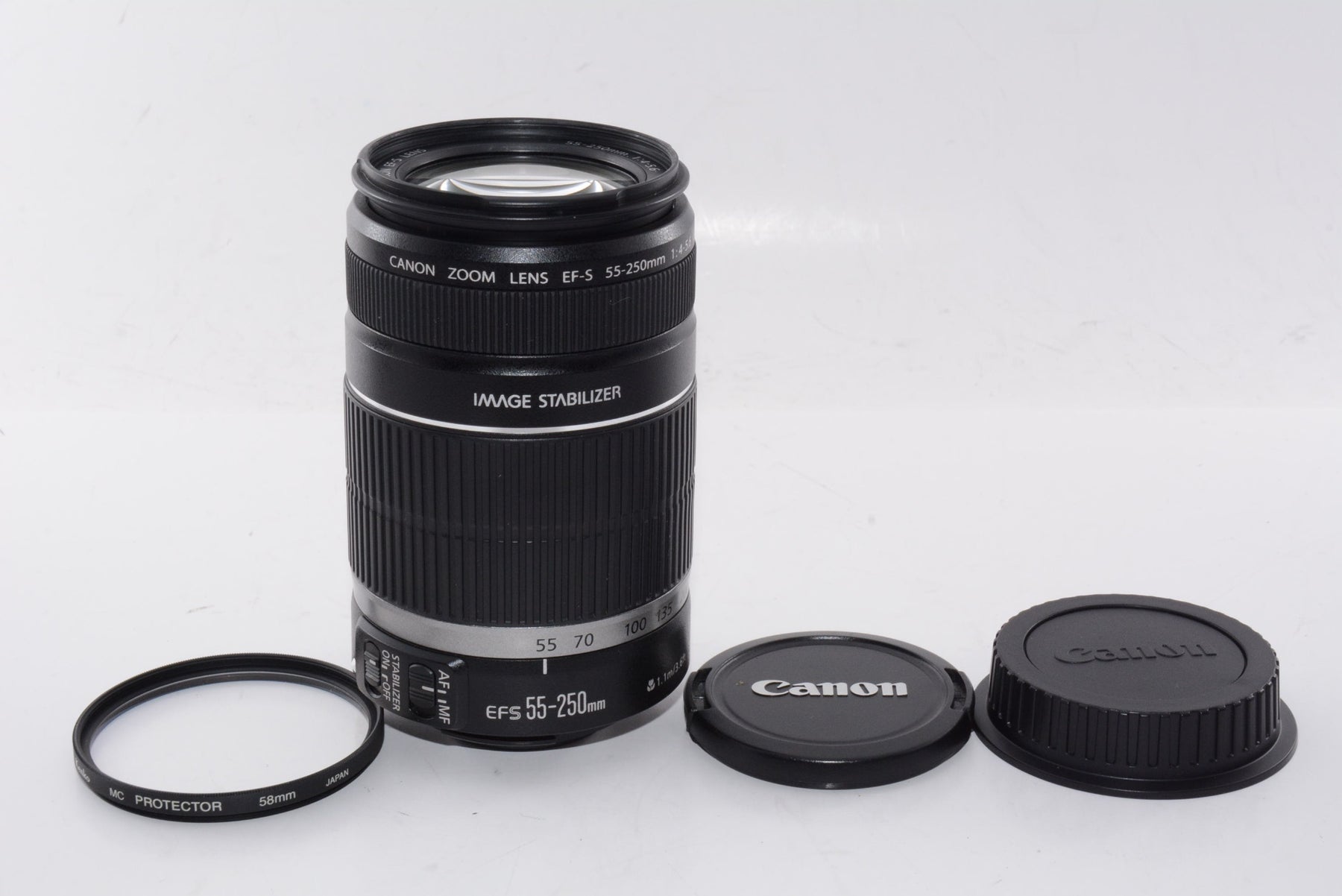 【外観特上級】Canon 望遠レンズ EF-S55-250mm F4-5.6 IS