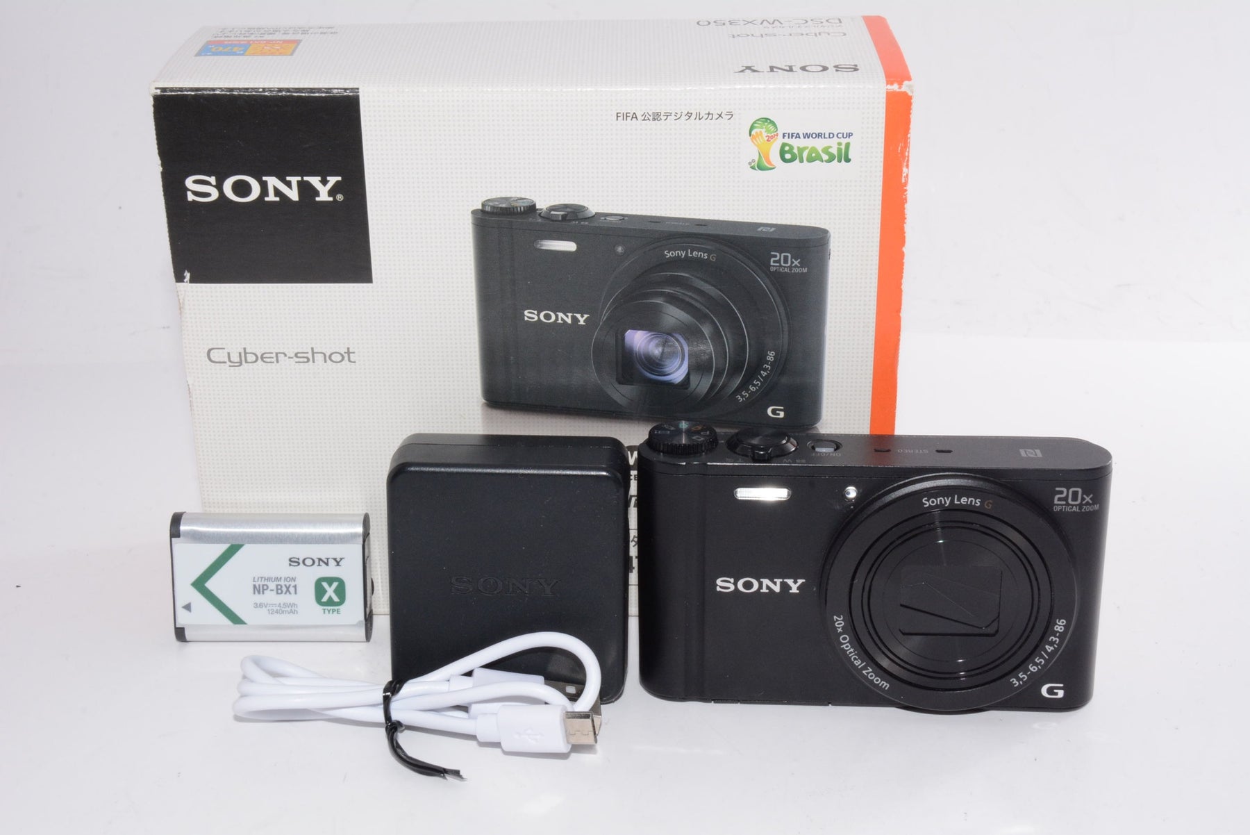 【外観並級】ソニー デジタルカメラ Cyber-shot WX350 ブラック DSC-WX350-B