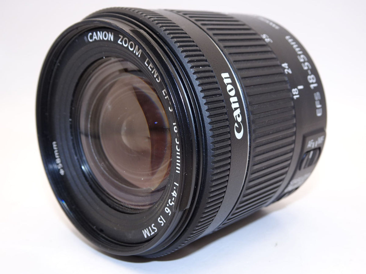 【外観並級】Canon 標準ズームレンズ EF-S18-55mm F4.0-5.6IS STM