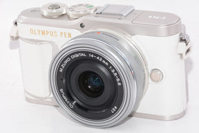 【外観並級】OLYMPUS ミラーレス一眼カメラ PEN E-PL9 レンズキット ホワイト