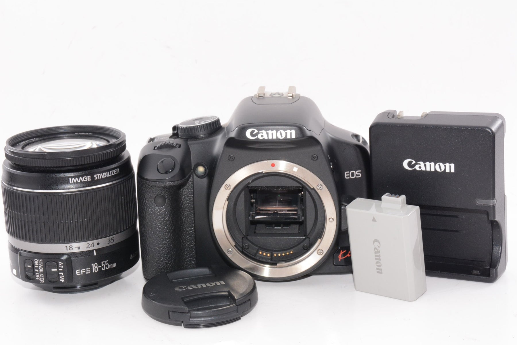 【外観並級】Canon デジタル一眼レフカメラ EOS Kiss X2 レンズキット KISSX2-LKIT