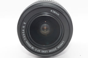 【外観並級】Canon デジタル一眼レフカメラ EOS Kiss X50 レンズキット EF-S18-55mm IsII付属 レッド KISSX50RE-1855IS2LK