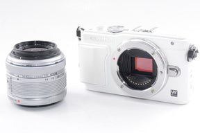 【外観並級】OLYMPUS ミラーレス一眼 PEN Lite E-PL6 レンズキット ホワイト E-PL6 LKIT WHT