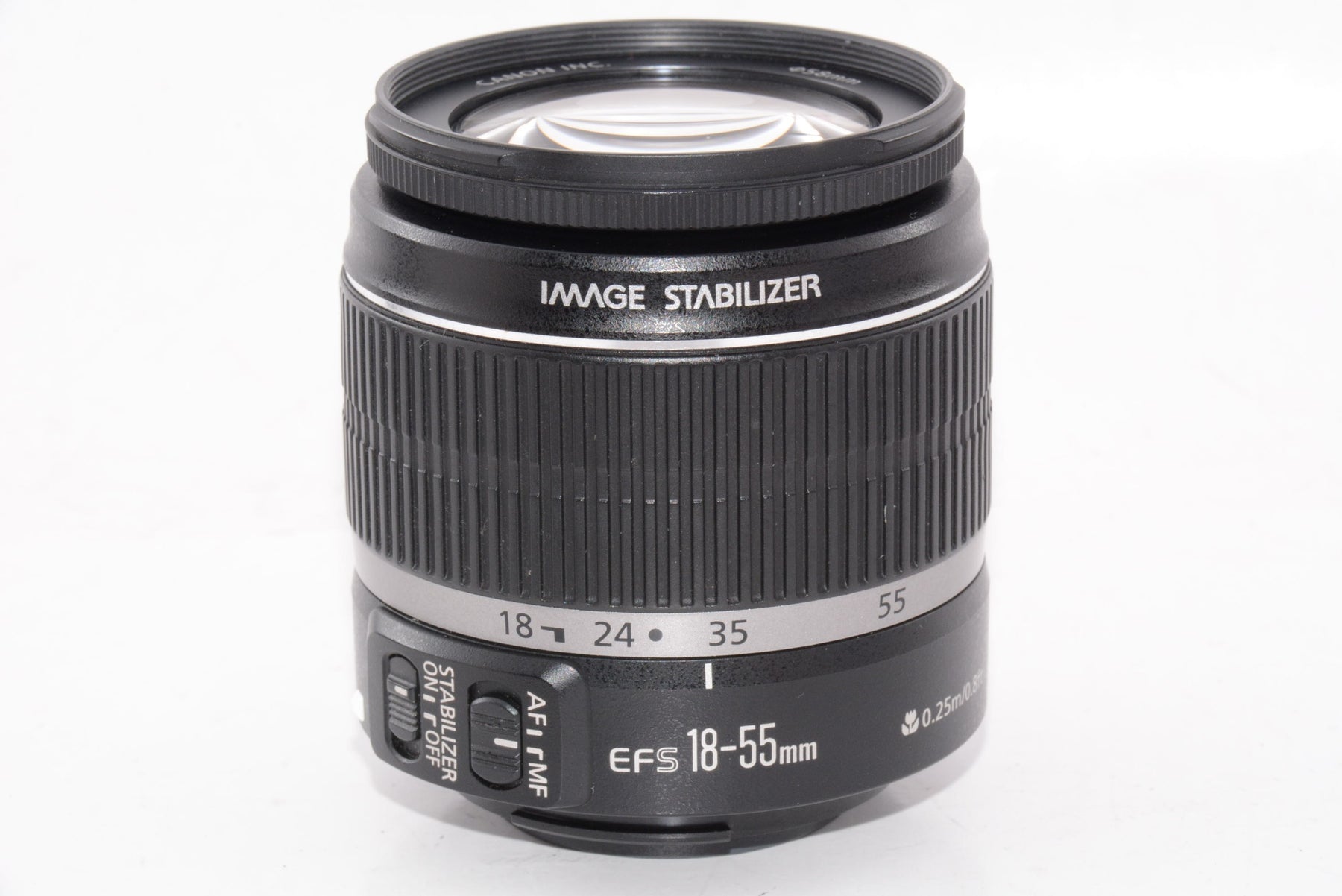 【外観並級】Canon 標準ズームレンズ EF-S18-55mm F3.5-5.6 IS