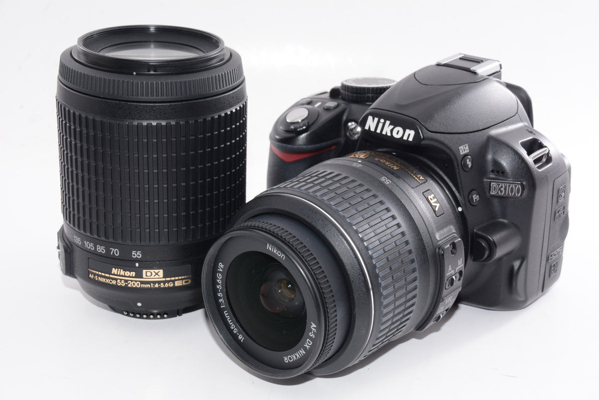 【外観並級】Nikon デジタル一眼レフカメラ D3100 200mmダブルズームキットD3100WZ200