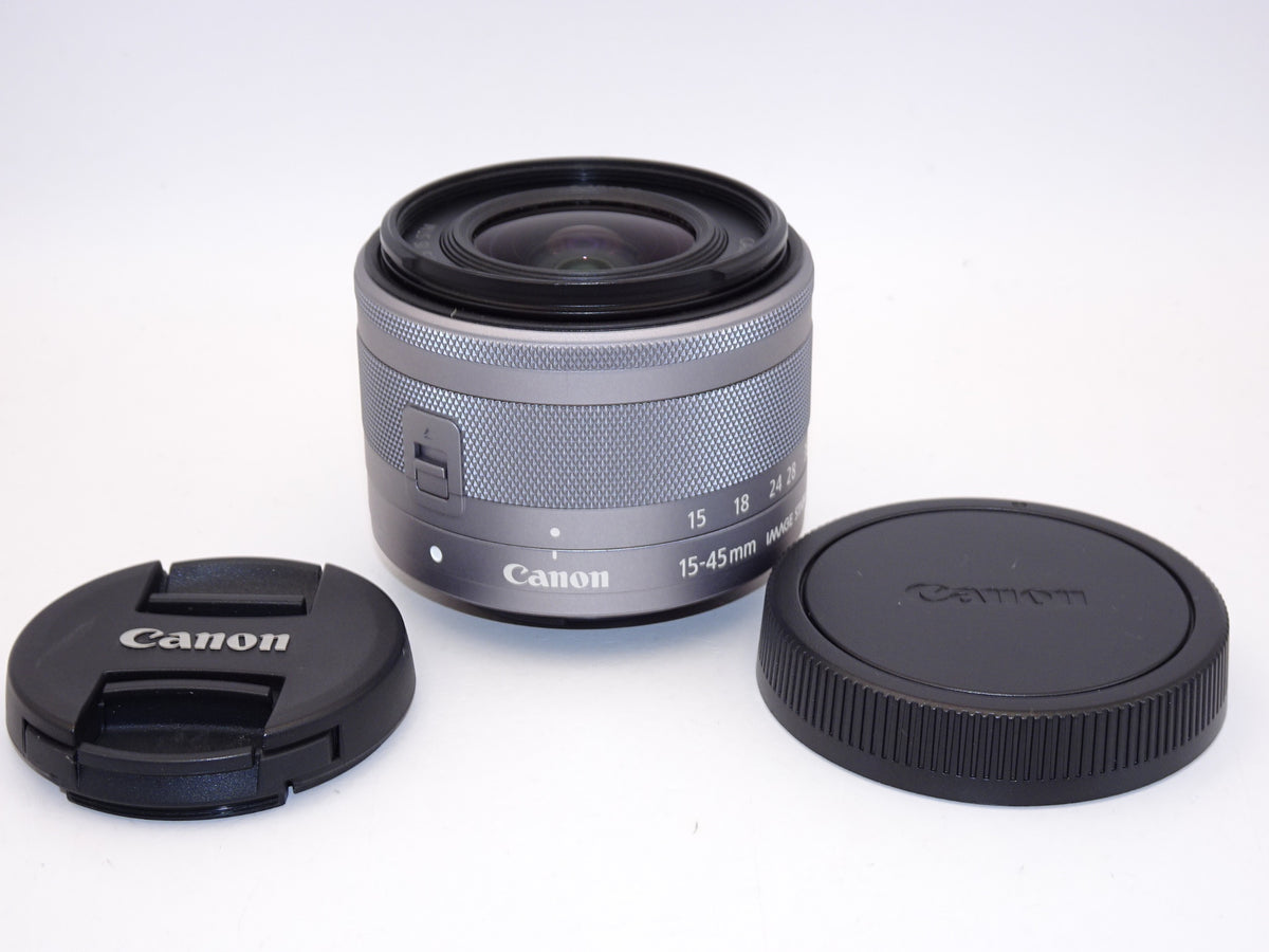 【外観特上級】Canon 標準ズームレンズ EF-M15-45mm F3.5-6.3IS STM(シルバー) ミラーレス一眼対応 EF-M15-45ISSTMSL