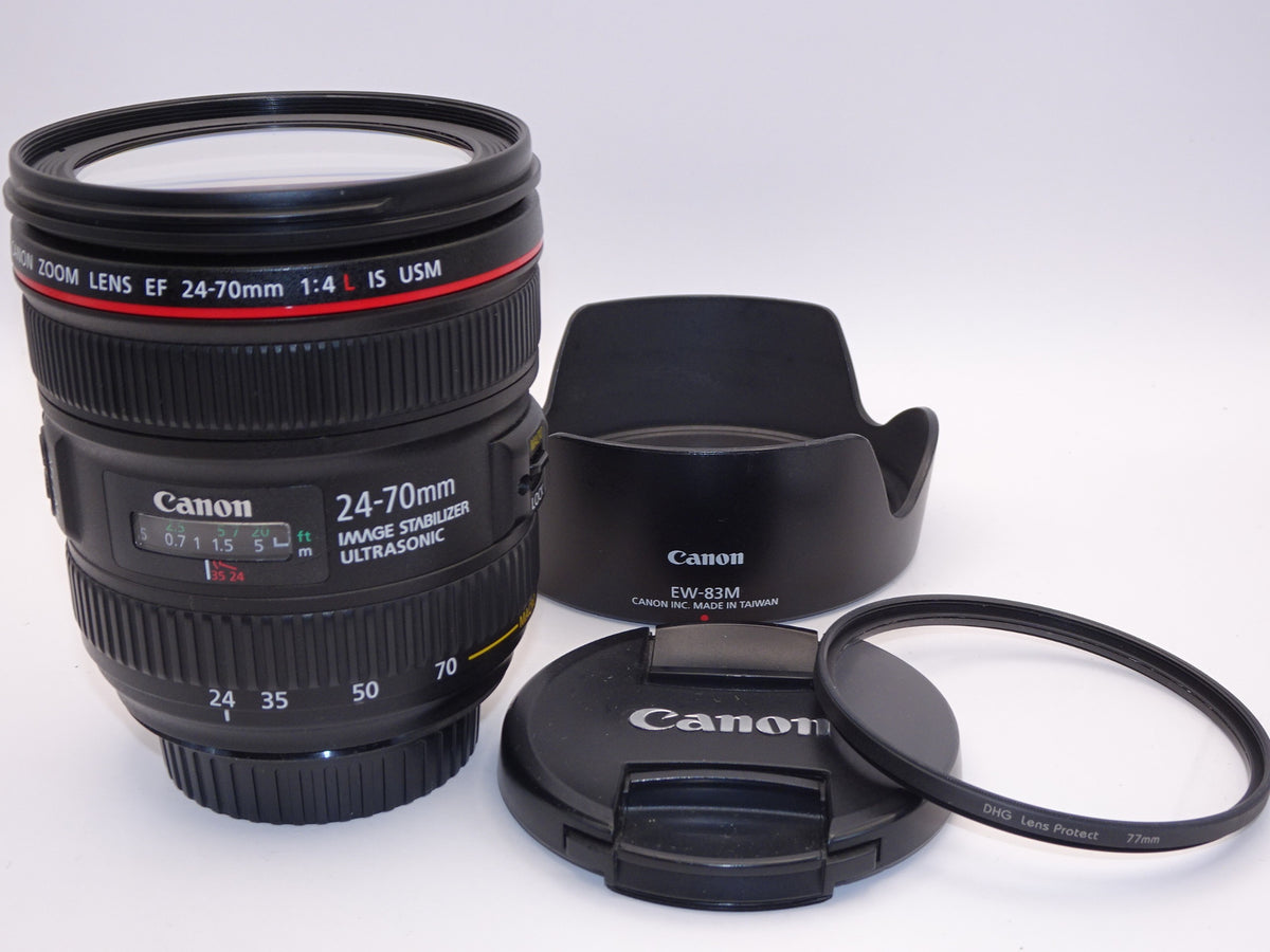 【外観並級】Canon 標準ズームレンズ EF24-70mm F4 L IS USM フルサイズ対応