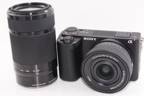 【外観特上級】SONY ミラーレス一眼カメラ ZV-E10 ダブルズームレンズキット