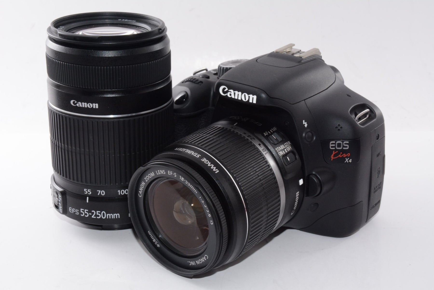 【外観特上級】Canon デジタル一眼レフカメラ EOS Kiss X4 ダブルズームキット