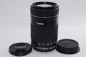 【外観特上級】Canon 望遠ズームレンズ EF-S55-250mm F4-5.6 IS STM