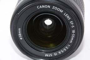 【外観特上級】Canon 標準ズームレンズ EF-S18-55mm F3.5-5.6 IS STM