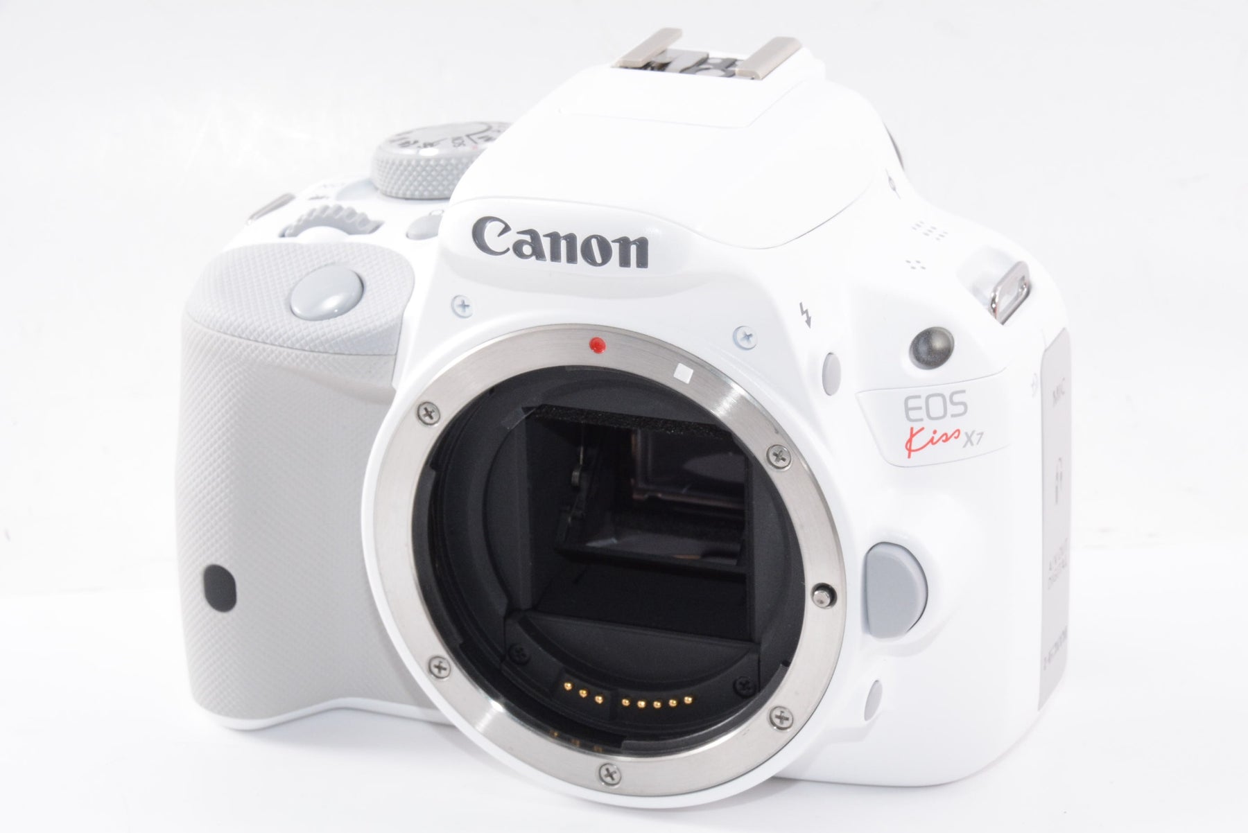 【外観特上級】Canon デジタル一眼レフカメラ EOS Kiss X7(ホワイト) ダブルレンズキット2