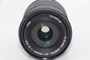 【外観特上級】OLYMPUS M.ZUIKO DIGITAL ED 40-150mm F4.0-5.6 R ブラック