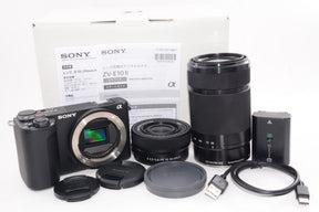 【外観並級】SONY ミラーレス一眼カメラ ZV-E10M2 ダブルズームレンズキット(同梱レンズ:SELP16502+SEL55210)