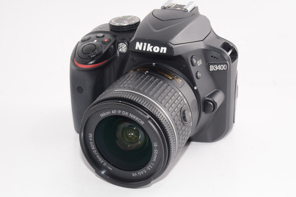 【外観特上級】Nikon デジタル一眼レフカメラ D3400 AF-P 18-55 VR レンズキット ブラック D3400LKBK