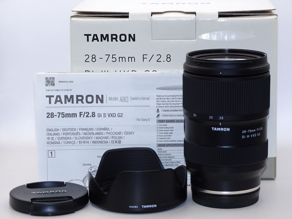 【外観特上級】タムロン 28-75mm F/2.8 Di III VXD G2 ソニーEマウント用（Model A063）