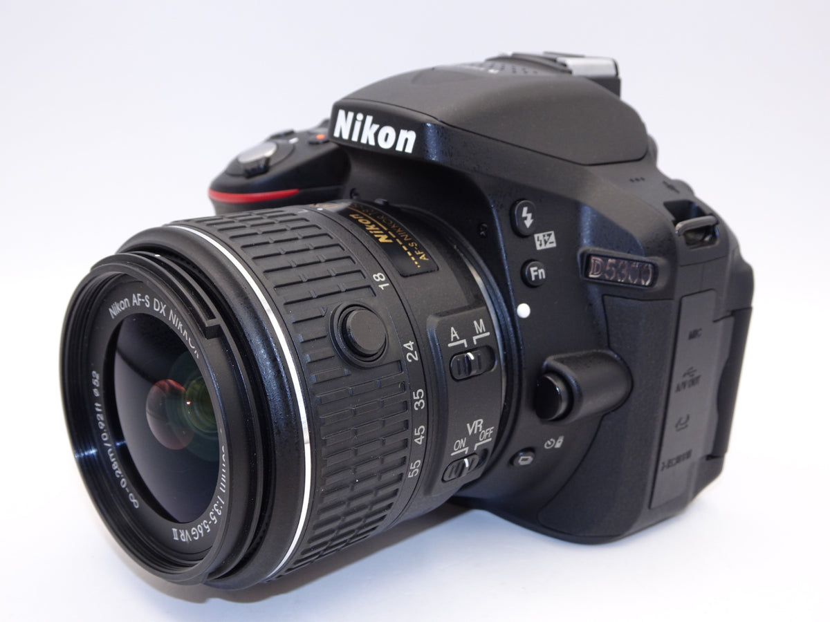 【外観特上級】Nikon デジタル一眼レフカメラ D5300 18-55mm VR II レンズキット ブラック