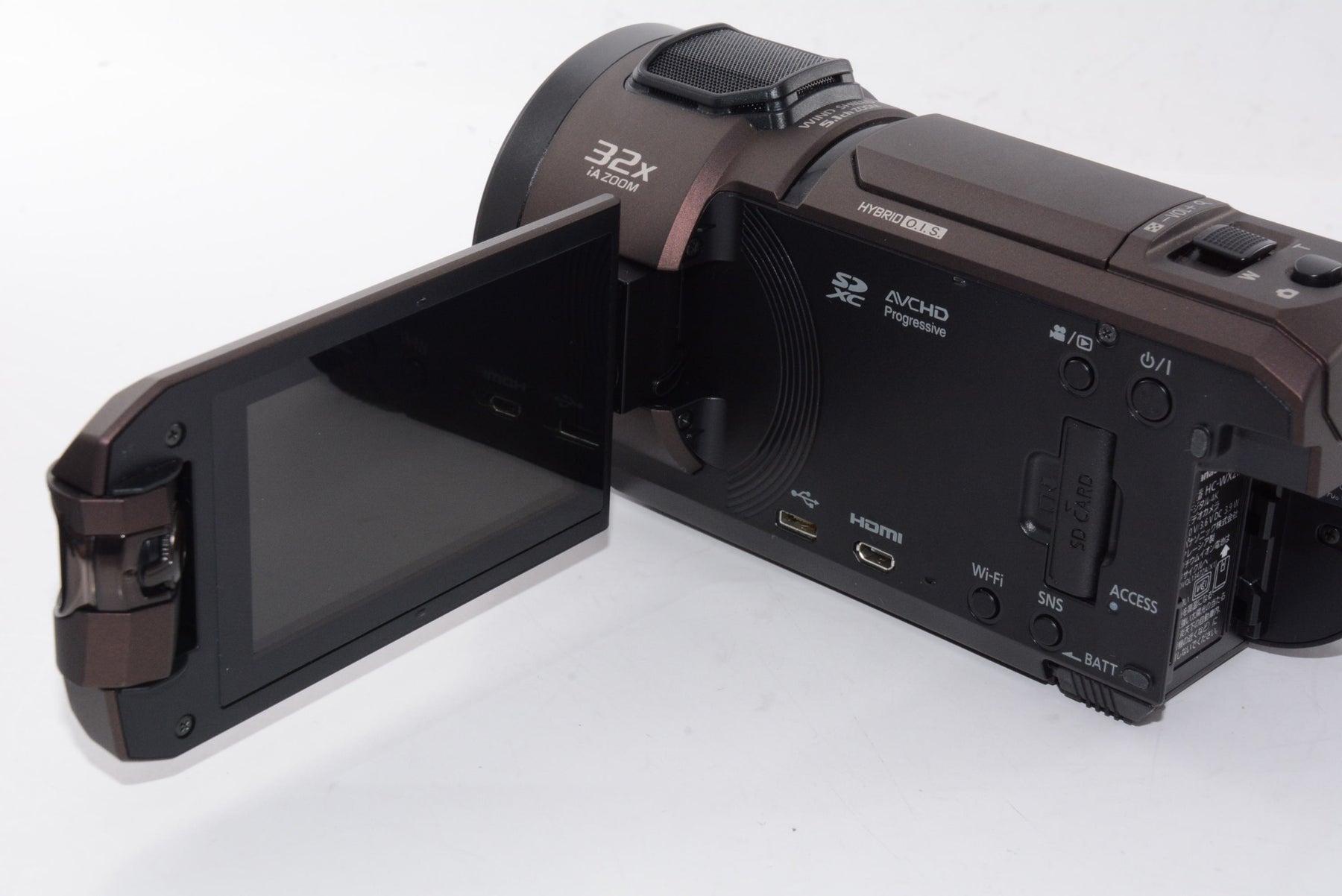 【外観並級】パナソニック 4K ビデオカメラ WX2M 64GB ワイプ撮り 光学24倍ズーム カカオブラウン HC-WX2M-T