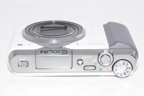 【外観並級】CASIO EXILIM デジタルカメラ ハイスピード 1610万画素 光学18倍ズーム ホワイト EX-ZR700WE