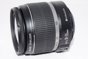 【外観並級】Canon 標準ズームレンズ EF-S18-55mm F3.5-5.6 IS