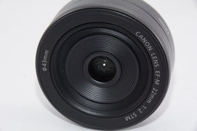 【外観特上級】Canon EF-M22mm F2 STM ミラーレス一眼対応