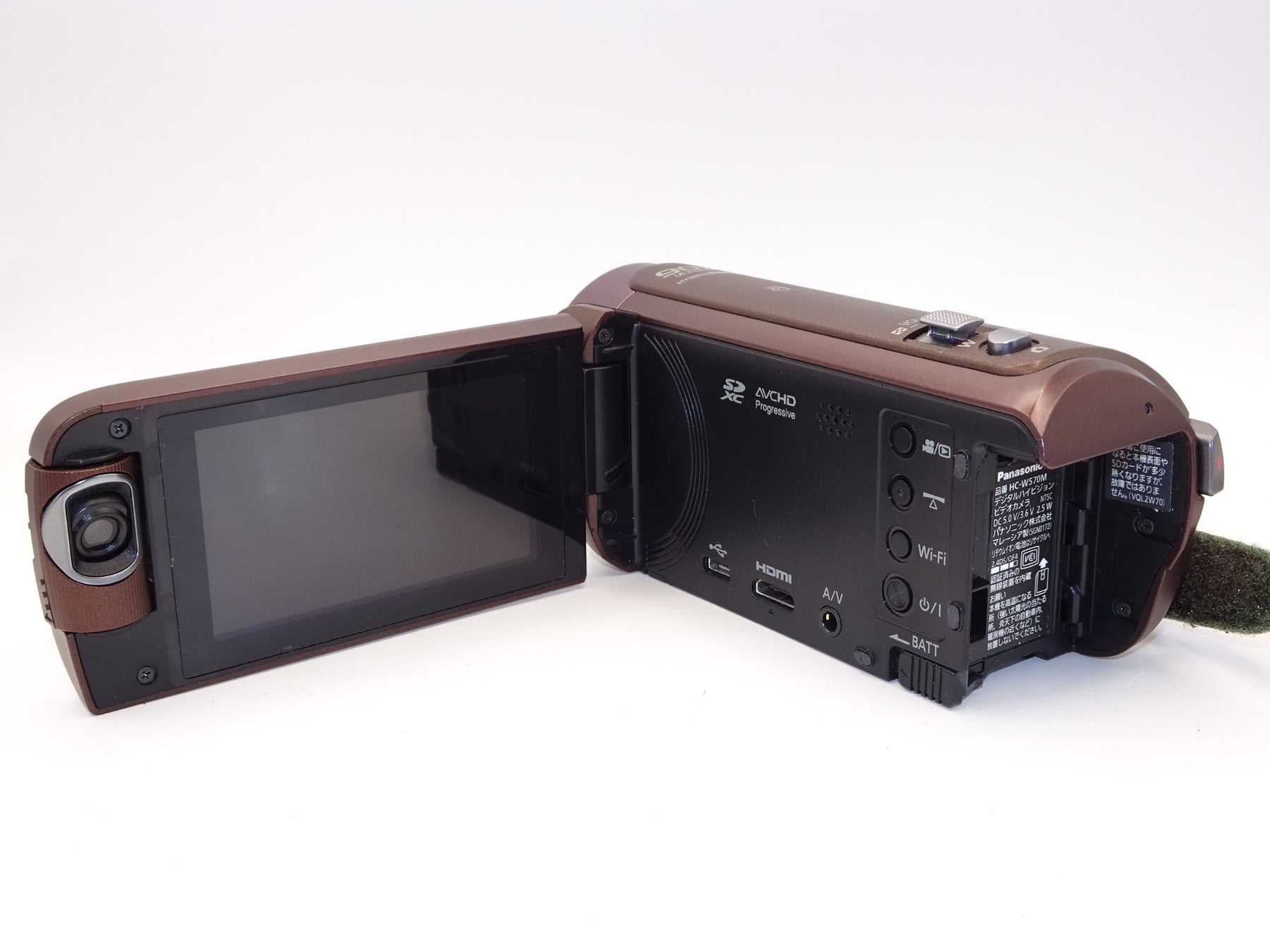 【外観並級】パナソニック HDビデオカメラ W570M ブラウン HC-W570M-T