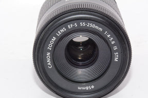 【外観特上級】Canon 望遠ズームレンズ EF-S55-250mm F4-5.6 IS STM
