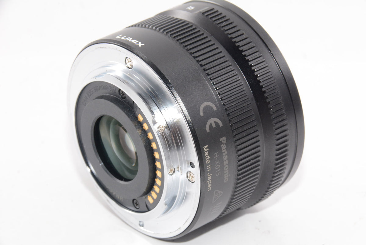 【ほぼ新品】パナソニック 単焦点 広角レンズ マイクロフォーサーズ用 ライカ DG SUMMILUX 15mm/F1.7 ASPH. ブラック H-X015-K