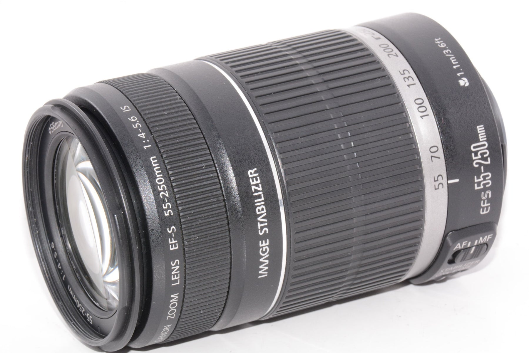 【外観特上級】Canon 望遠レンズ EF-S55-250mm F4-5.6 IS