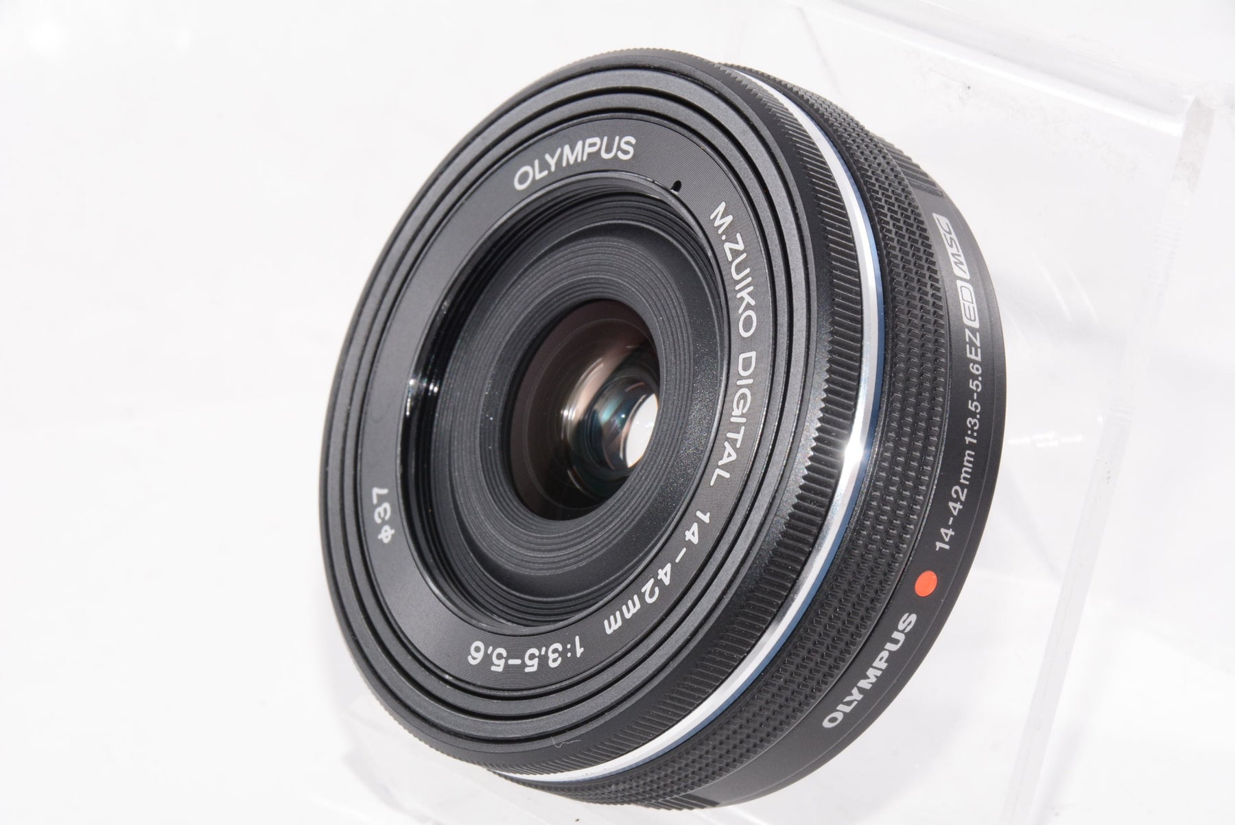 【外観特上級】OLYMPUS 電動式パンケーキズームレンズ M.ZUIKO DIGITAL ED 14-42mm F3.5-5.6 EZ BLK