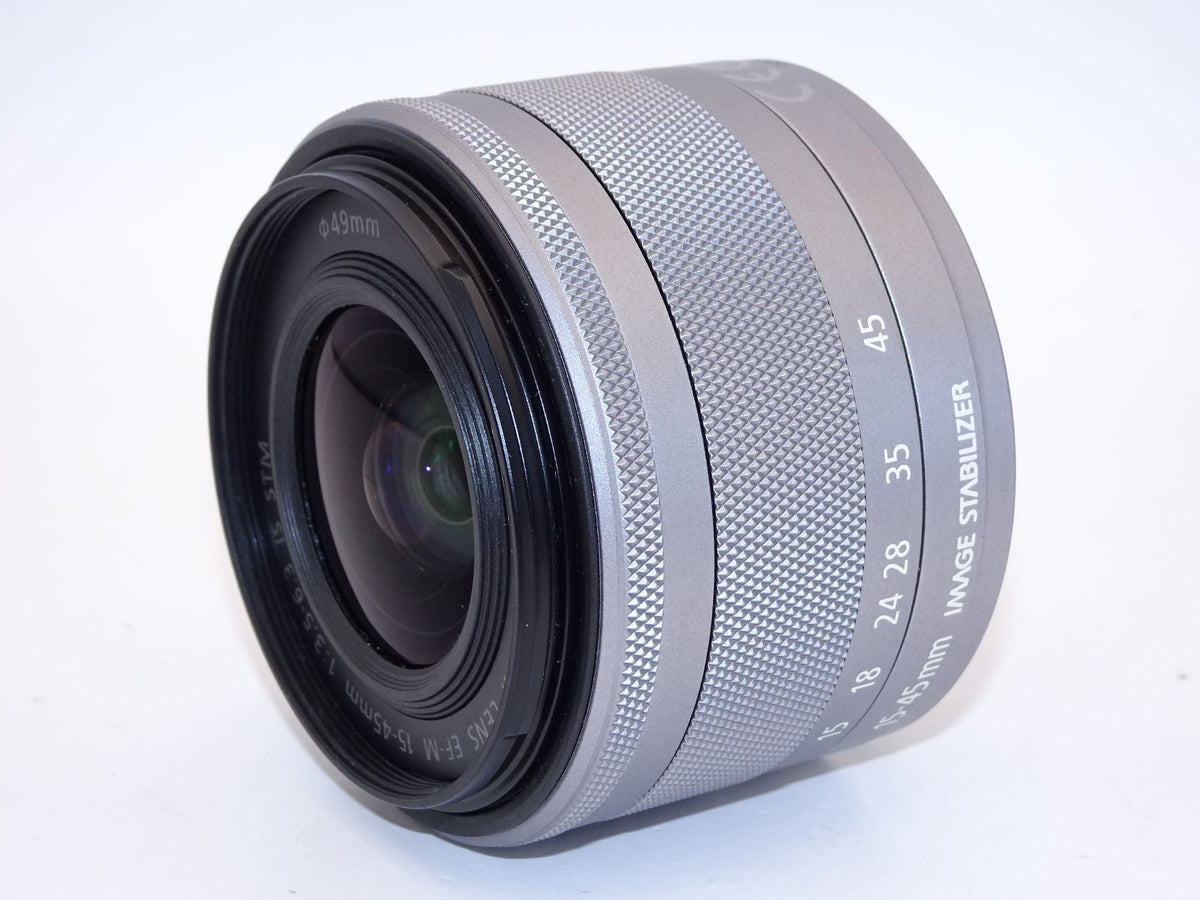 【外観特上級】Canon 標準ズームレンズ EF-M15-45mm F3.5-6.3IS STM(シルバー) ミラーレス一眼対応 EF-M15-45ISSTMSL