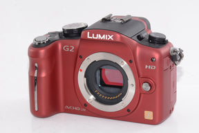 【外観並級】パナソニック デジタル一眼カメラ レンズキット コンフォートレッド DMC-G2K-R