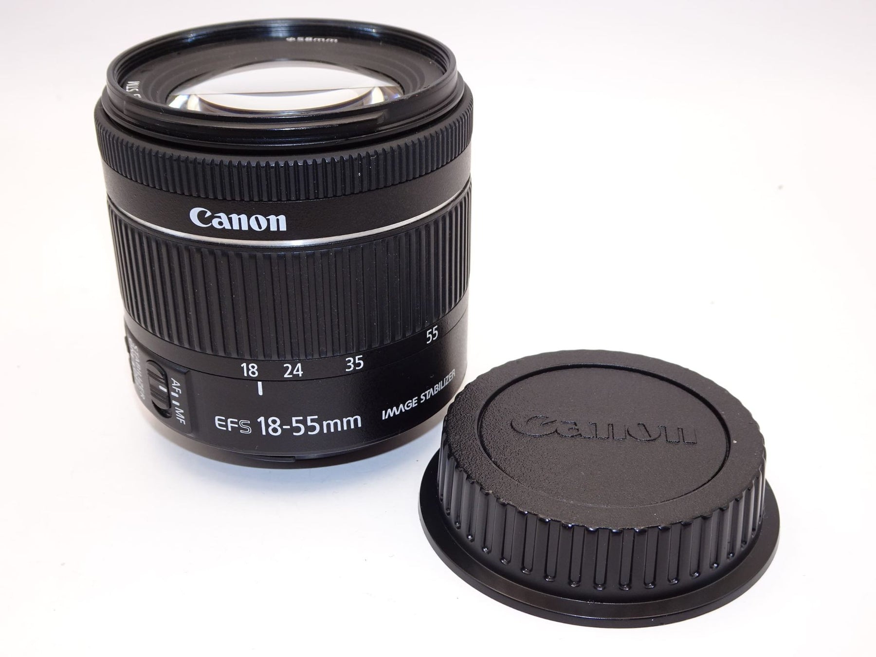 【外観並級】Canon 標準ズームレンズ EF-S18-55mm F4.0-5.6IS STM