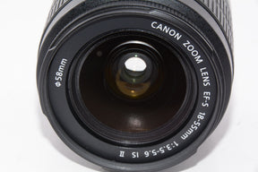 【外観特上級】Canon 標準ズームレンズ EF-S18-55mm F3.5-.5.6 IS II