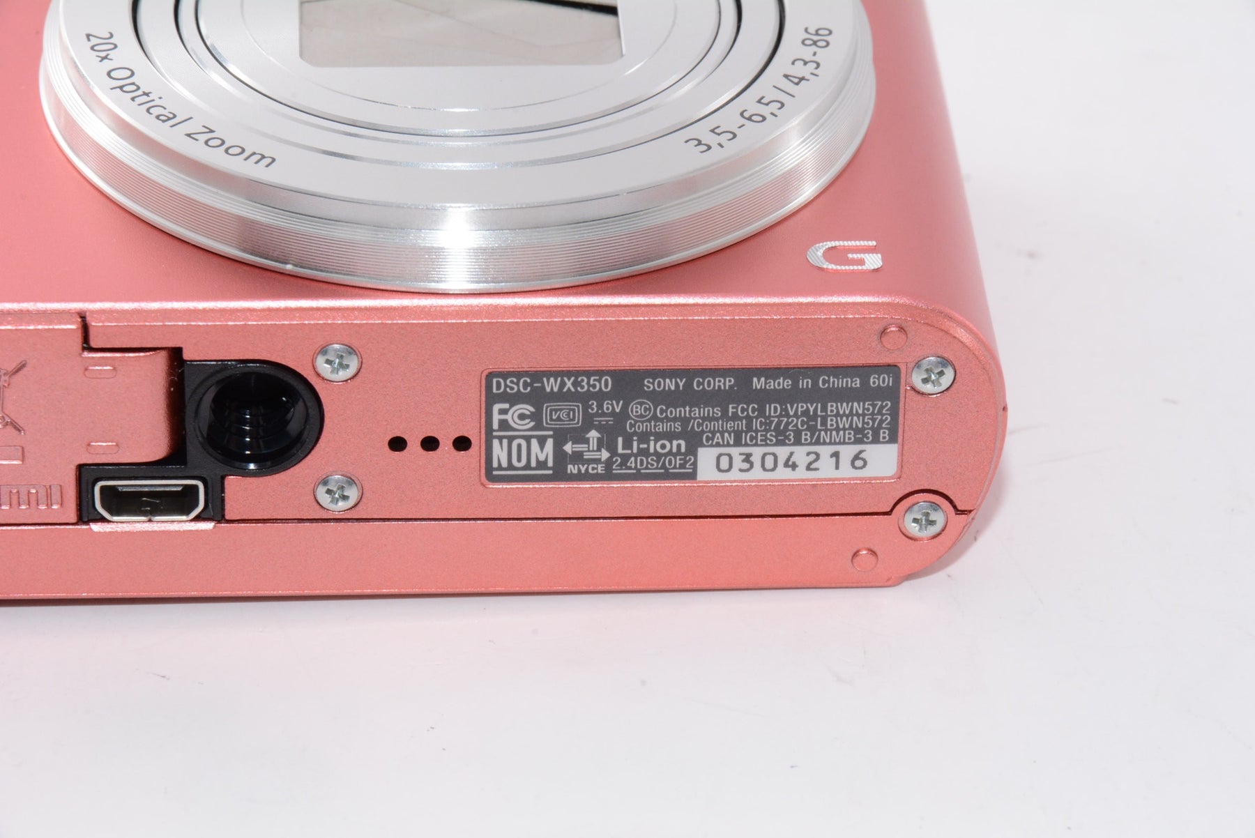 【外観特上級】ソニー SONY デジタルカメラ Cyber-shot WX350 ピンク DSC-WX350-P
