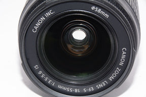 【外観並級】Canon 標準ズームレンズ EF-S18-55mm F3.5-5.6 IS
